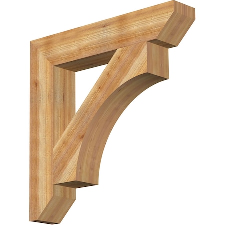 Ekena Millwork Westlake Slat Rough Sawn Bracket, Western Red Cedar, 6"W x 34"D x 34"H BKT06X34X34WTL06RWR